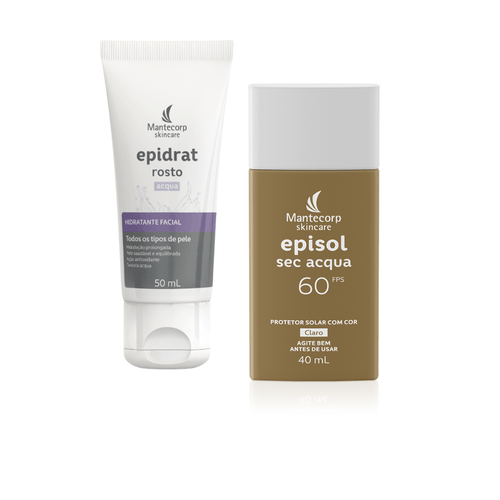 KIT_EPISEC02_Kit Epidrat Rosto Acqua + Episol Sec Acqua tom claro FPS60 KIT_EPISEC02_Kit Epidrat Rosto Acqua + Episol Sec Acqua tom claro FPS60